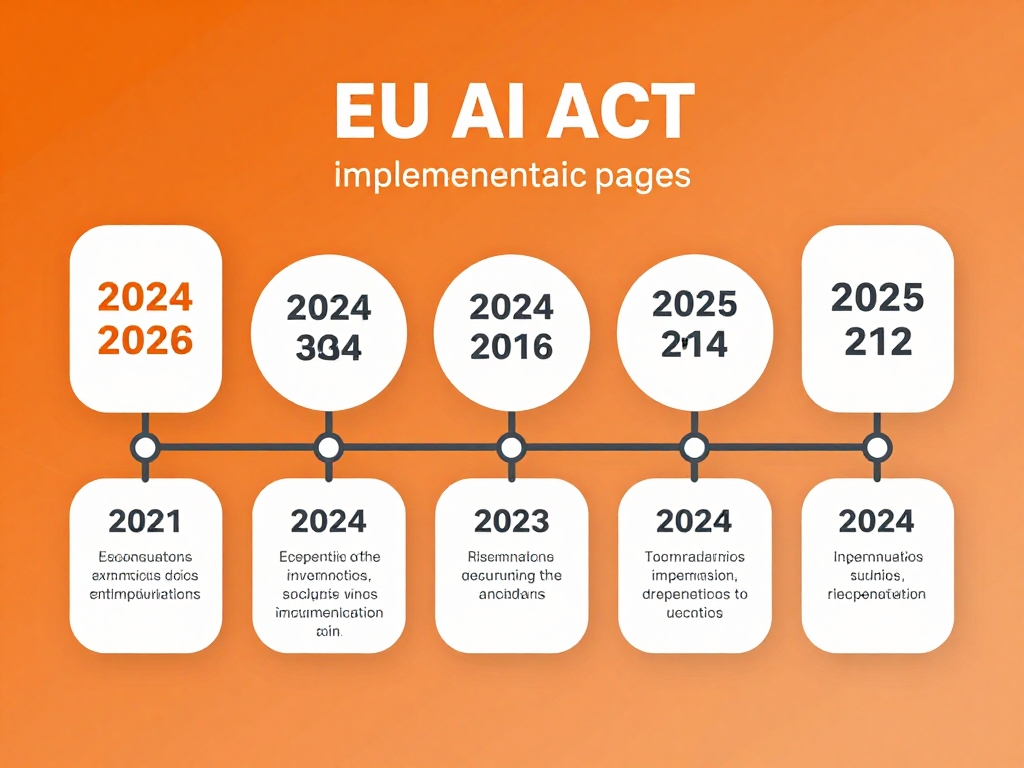 EU AI Act Zeitplan 2024-2026 Timeline