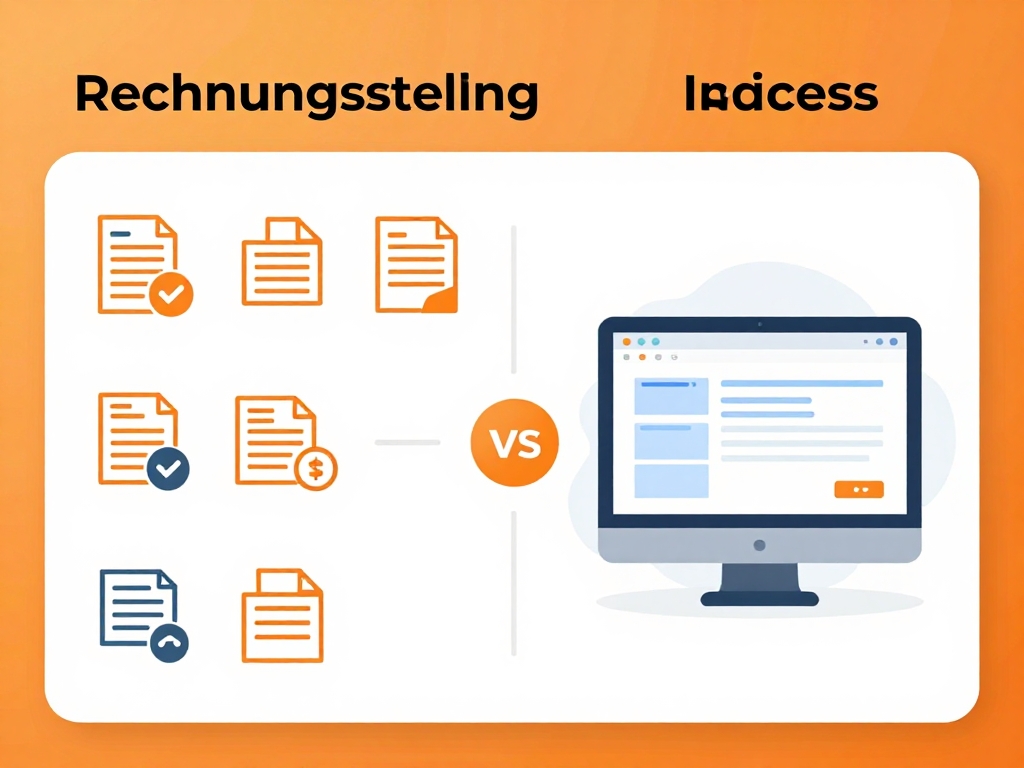 Prozessautomatisierung Rechnungsstellung Vorher-Nachher
